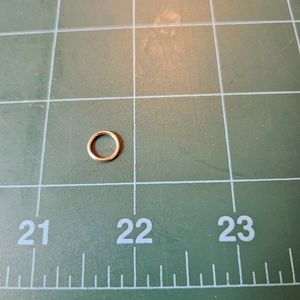 14k solid gold seamless earring piercing 7mm